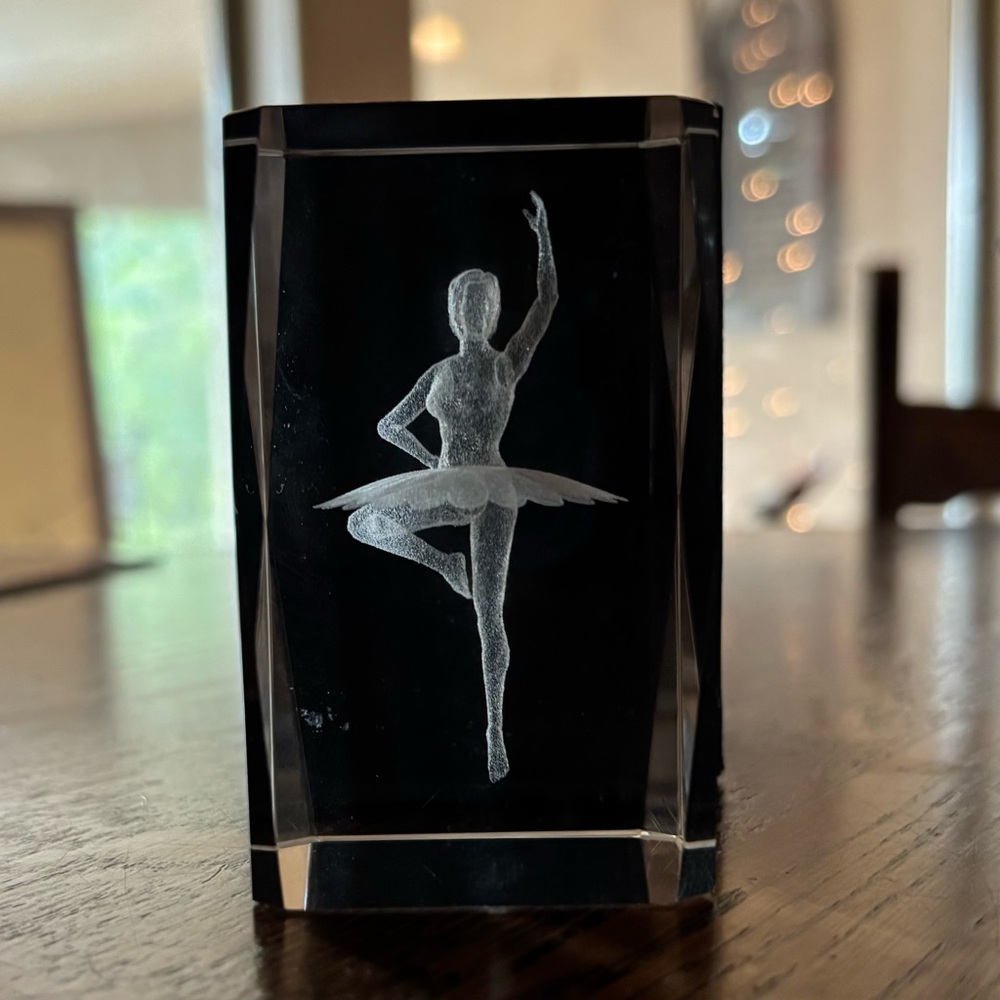 Elegant Crystal Ballerina Figurine